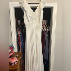 White maxi dress